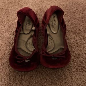Dexflex Comfort Ballet Flats Burgundy
